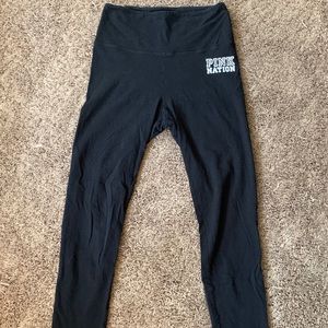 VS Pink black high waisted leggings